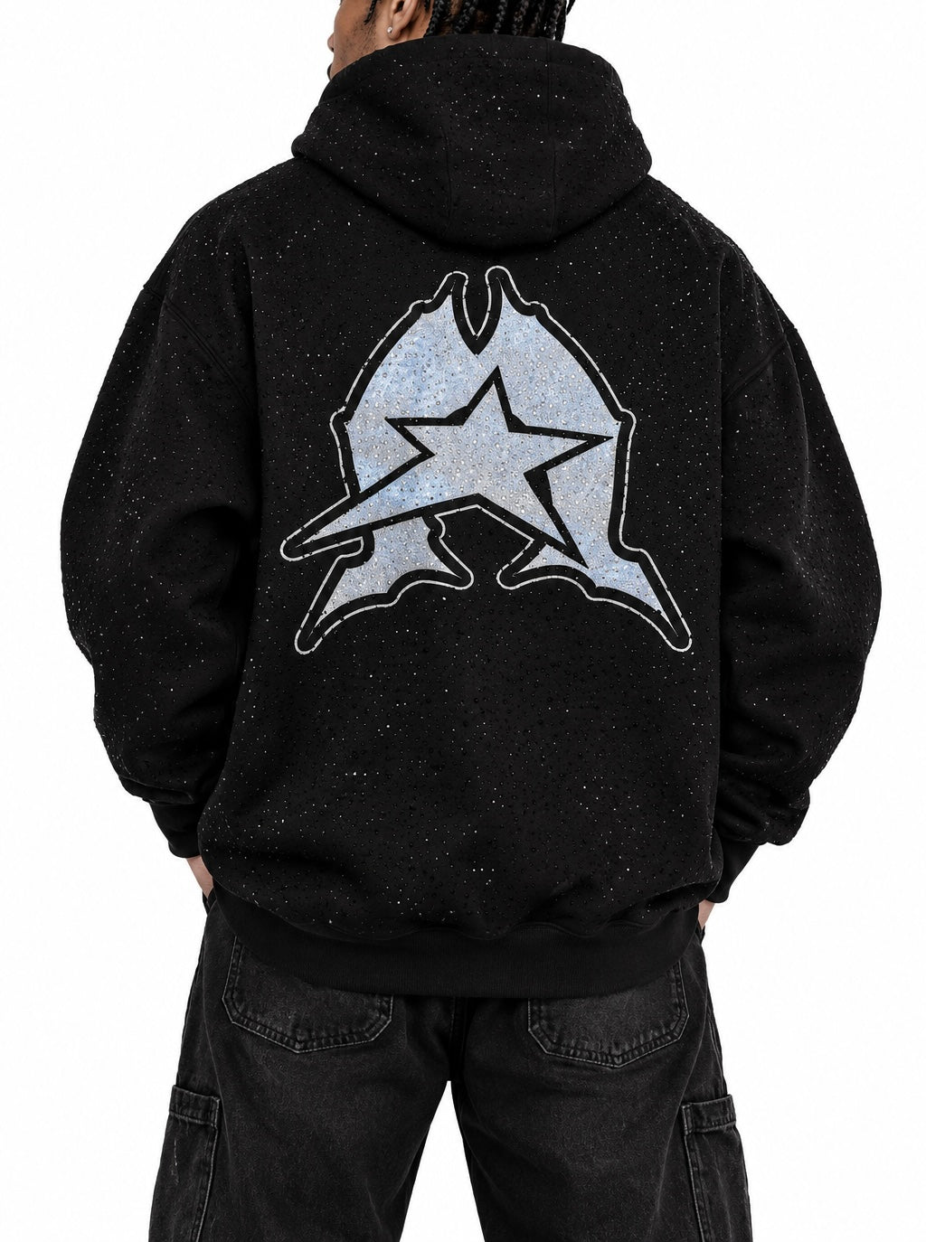 Strait Drip Rhinestone Hoodie
