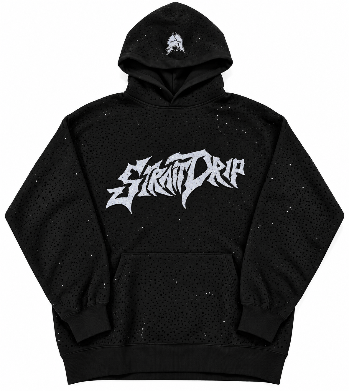 Strait Drip Rhinestone Hoodie