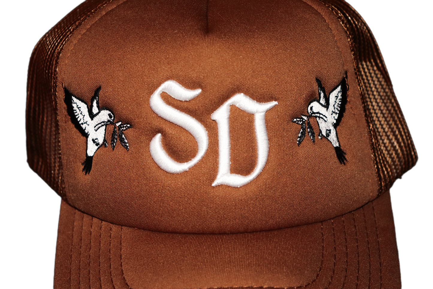 STRAIT DRIP" SD" TRUCKER HAT BROWN