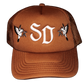 STRAIT DRIP" SD" TRUCKER HAT BROWN